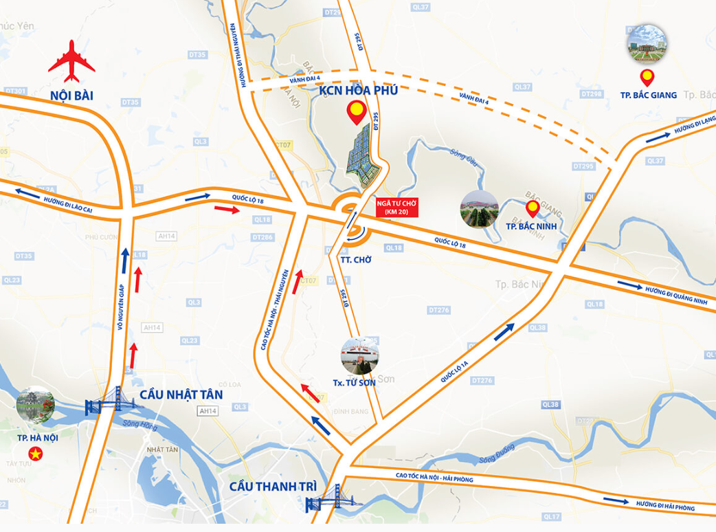 kết nối giao thông Hoà Phú